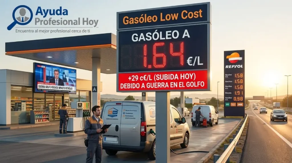 Gasoil en Low Cost Dispara +29 c€/L por Guerra Golfo: ¿Por Qué Sube Más que en Repsol?